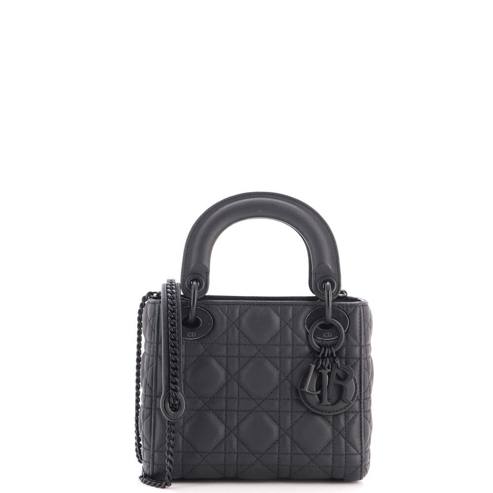 Christian Dior Mini Ultra Matte Lady Dior Chain Bag Cannage Quilt Calfskin